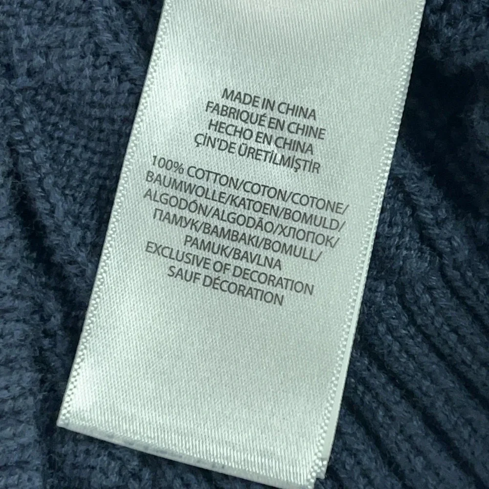 Polo Ralph Lauren Boys Sweater Vest Medium‎ Blue Cotton Cable Knit Pony Preppy
